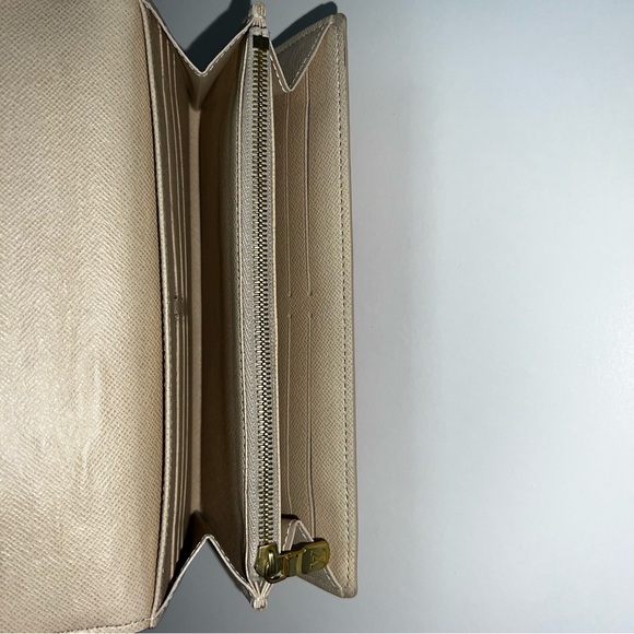 Louis Vuitton Damier Azur Sarah Envelope Style Large Wallet / Clutch - Picture 7 of 10